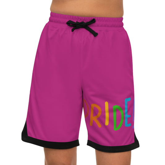 Basketball Rib Shorts: LGBTQ Pride Pink