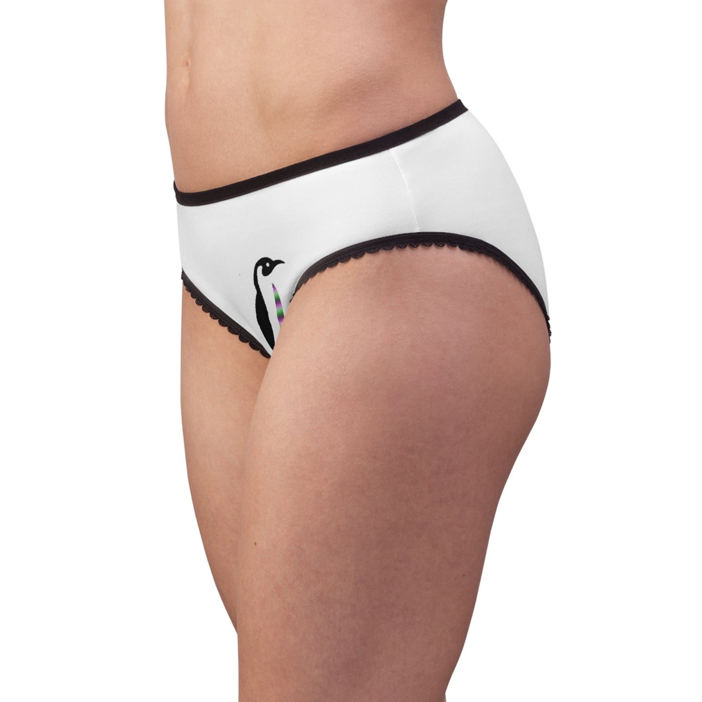 Women's Briefs: Bowling White