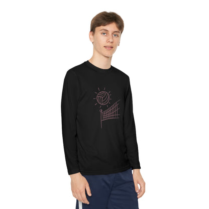 Youth Long Sleeve Competitor Tee: Volleyball