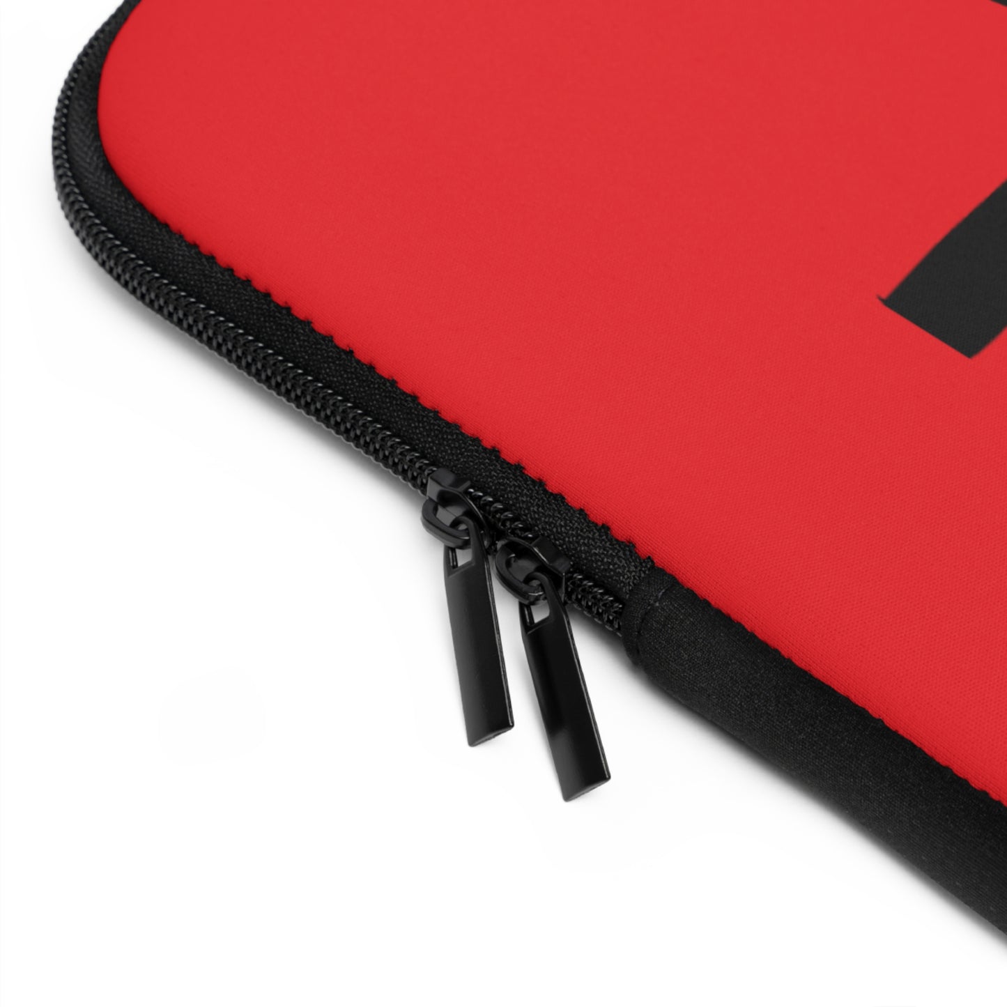 Laptop Sleeve: Fishing Red