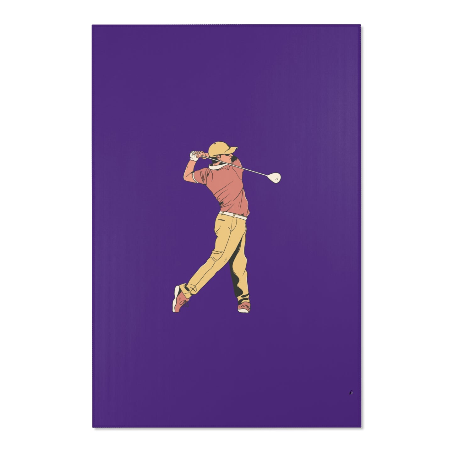Area Rug (Rectangle): Golf Purple