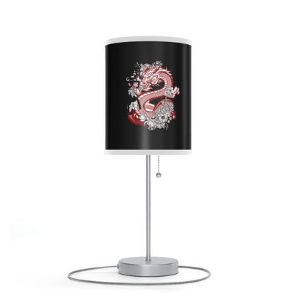 Lamp on a Stand, US|CA plug: Dragons Black