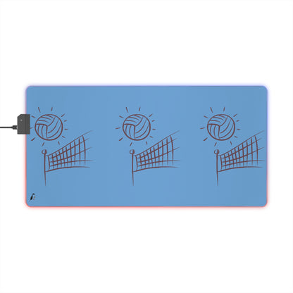 LED Gaming Mouse Pad: Volleyball Lite Blue