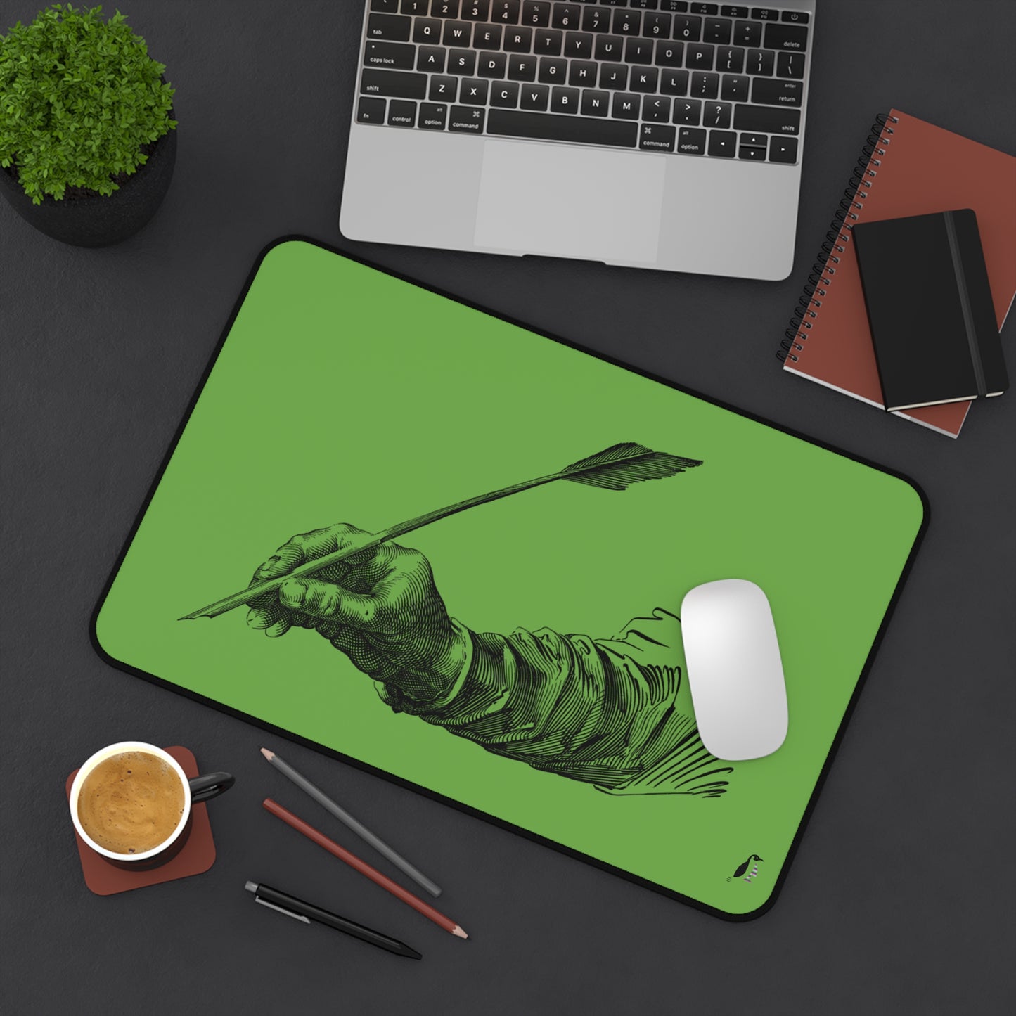 Desk Mat: Writing Green