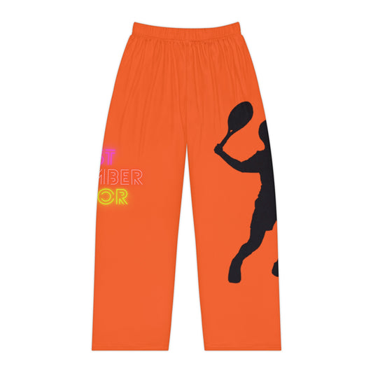 Pambabaeng Pajama Pants: Tennis Orange 