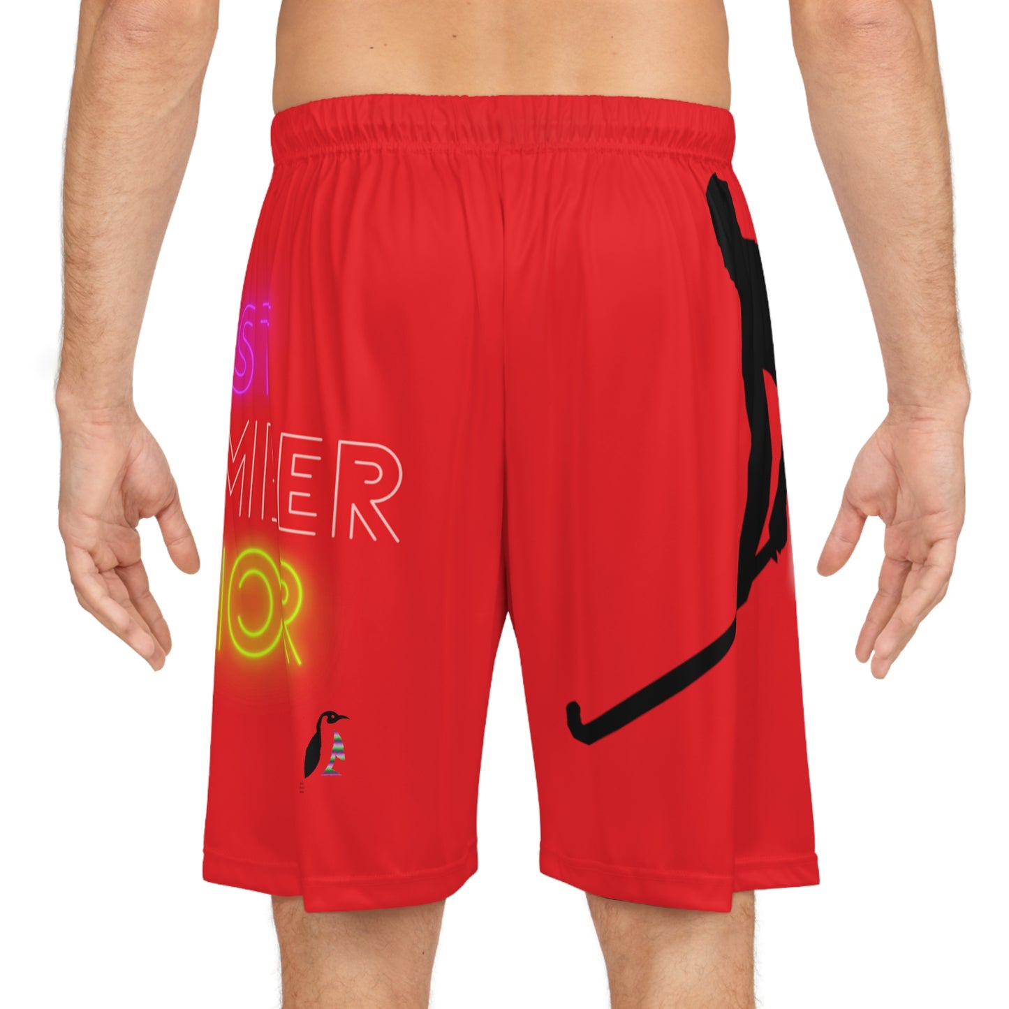 Basketball Shorts: Hockey Red