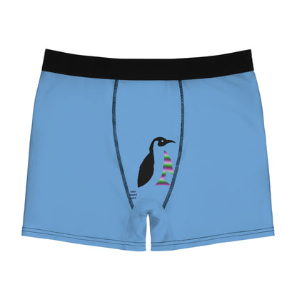 Men's Boxer Briefs: LGBTQ Pride Lite Blue