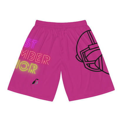 Basketball Shorts: Football Pink