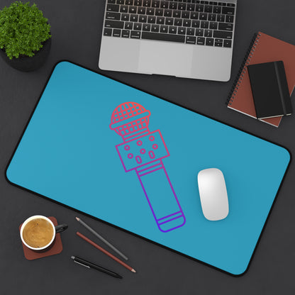 Desk Mat: Music Turquoise