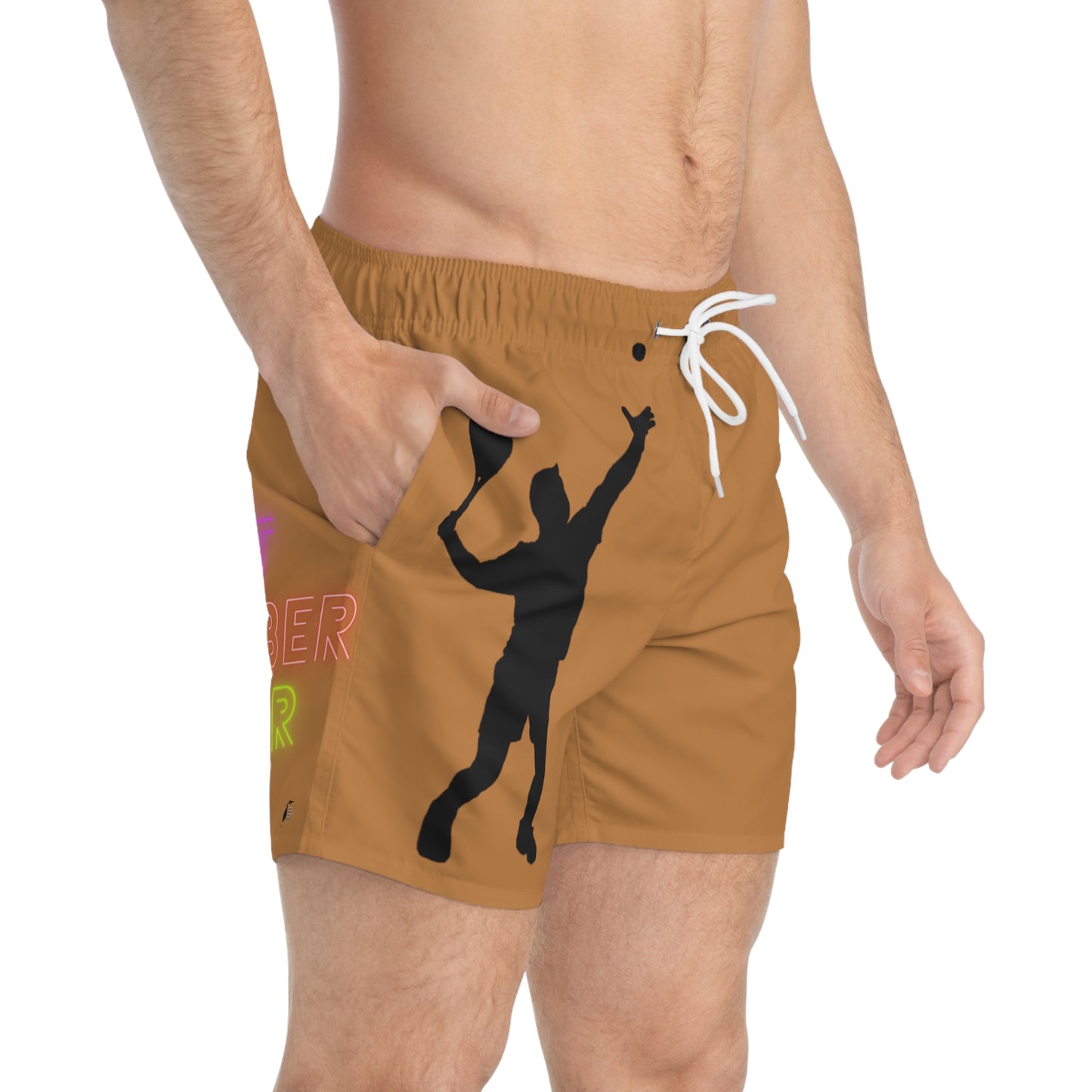 Swim Trunks: Tennis Lite Brown