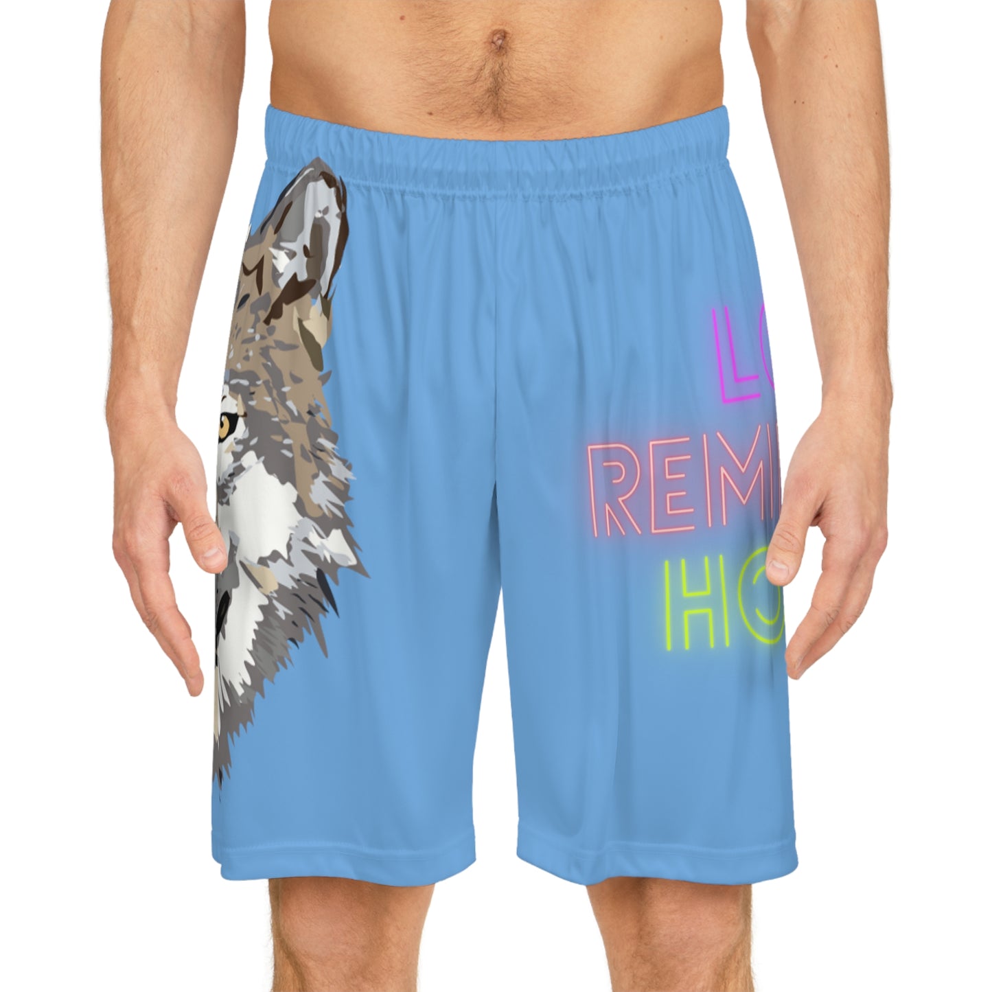 Basketball Shorts: Wolves Lite Blue