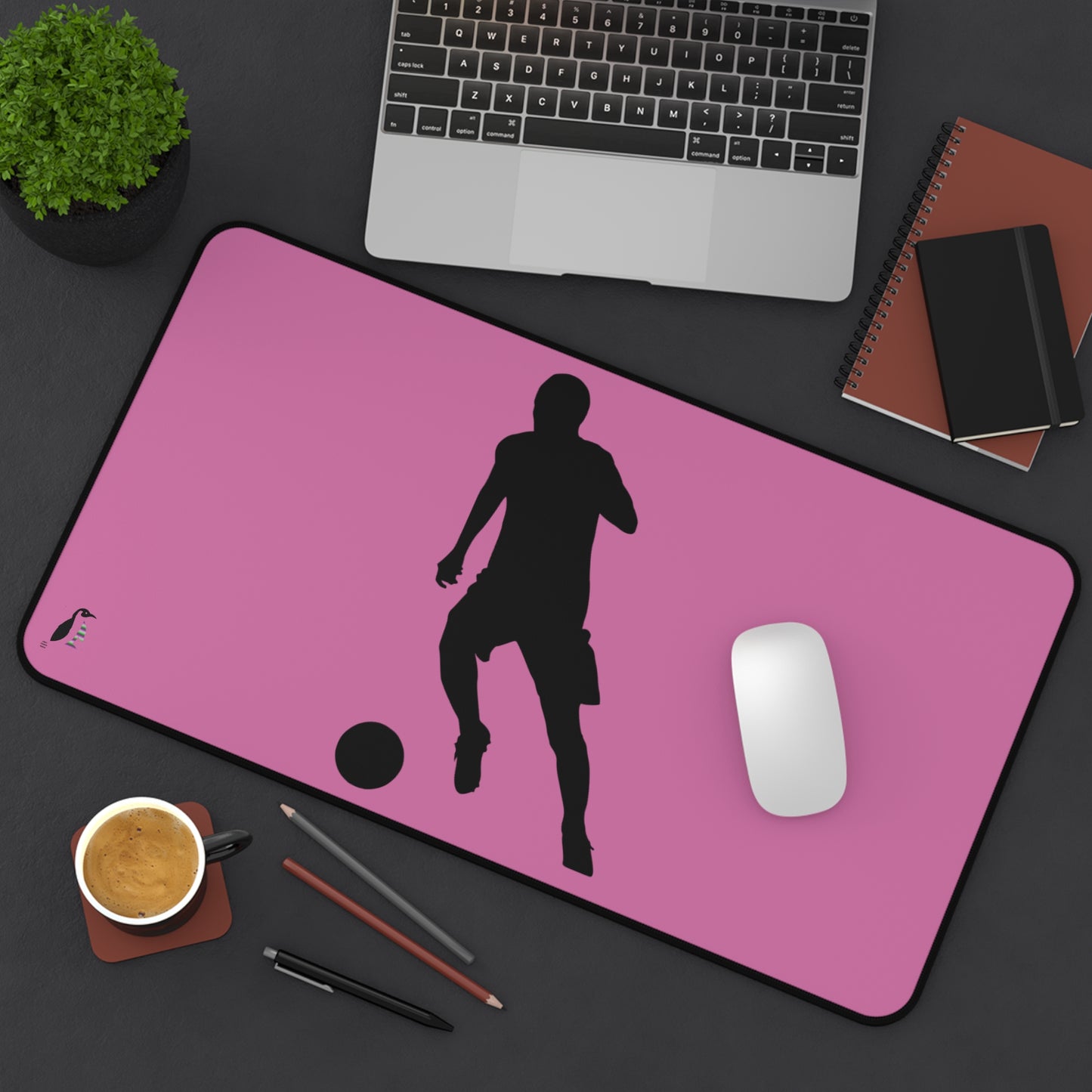 Desk Mat: Soccer Lite Pink