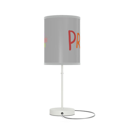 Lamp on a Stand, US|CA plug: LGBTQ Pride Lite Grey