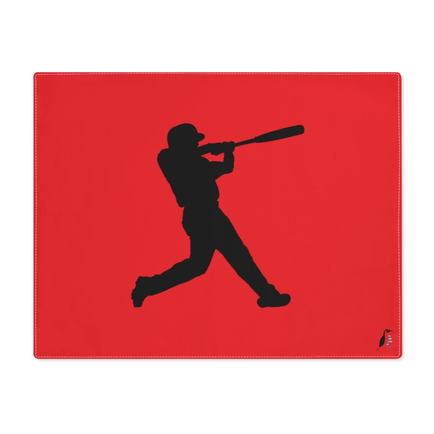 Placemat, 1pc: Baseball Red