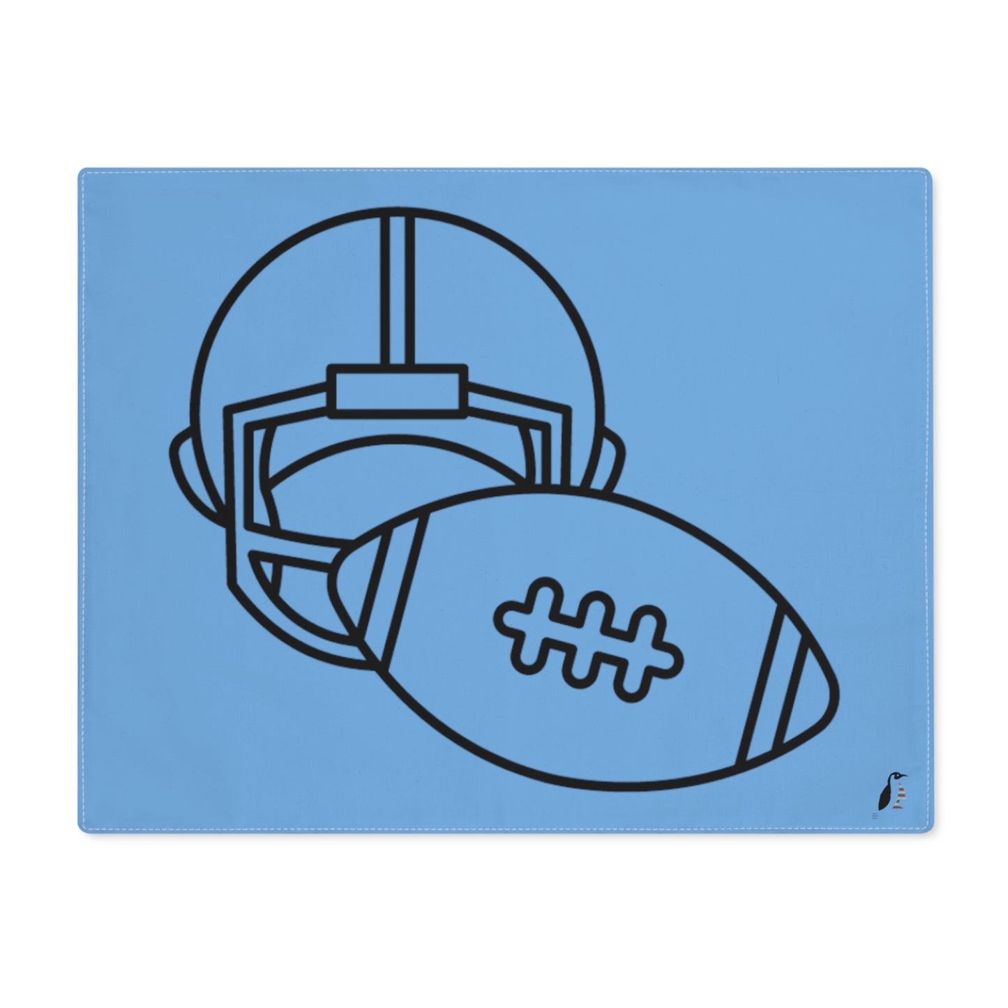 Placemat, 1pc: Football Lite Blue