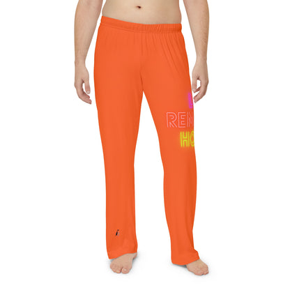 Men's Pajama Pants: Lost Remember Honor Orange