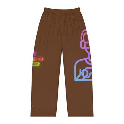 Women's Pajama Pants: Gaming Brown