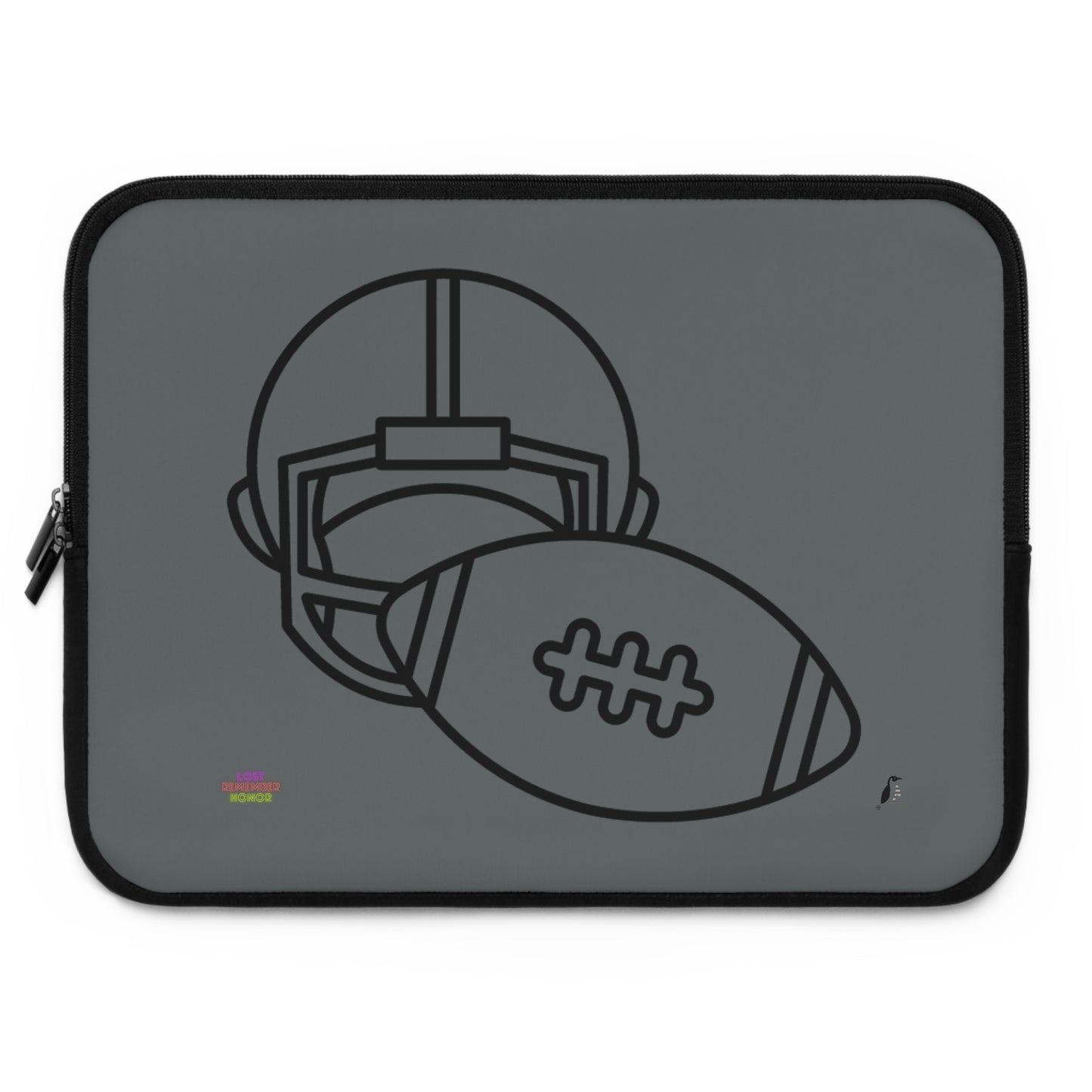 Laptop Sleeve: Football Dark Grey