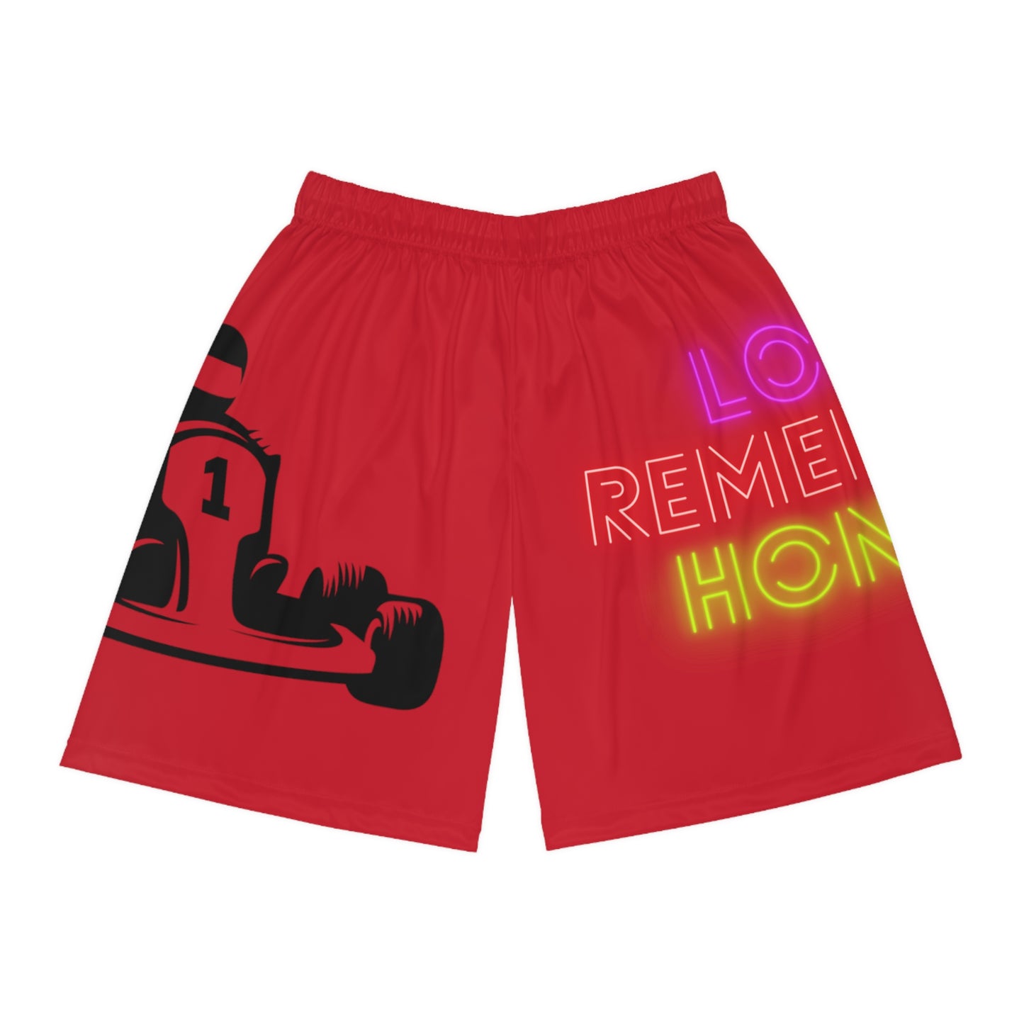 Basketball Shorts: Racing Dark Red