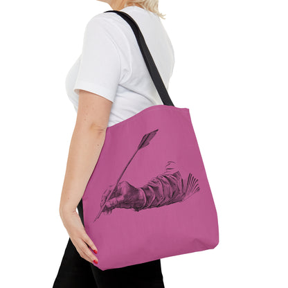 Tote Bag: Writing Lite Pink