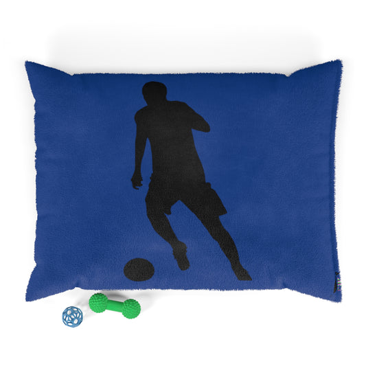 Pet Bed: Soccer Dark Blue