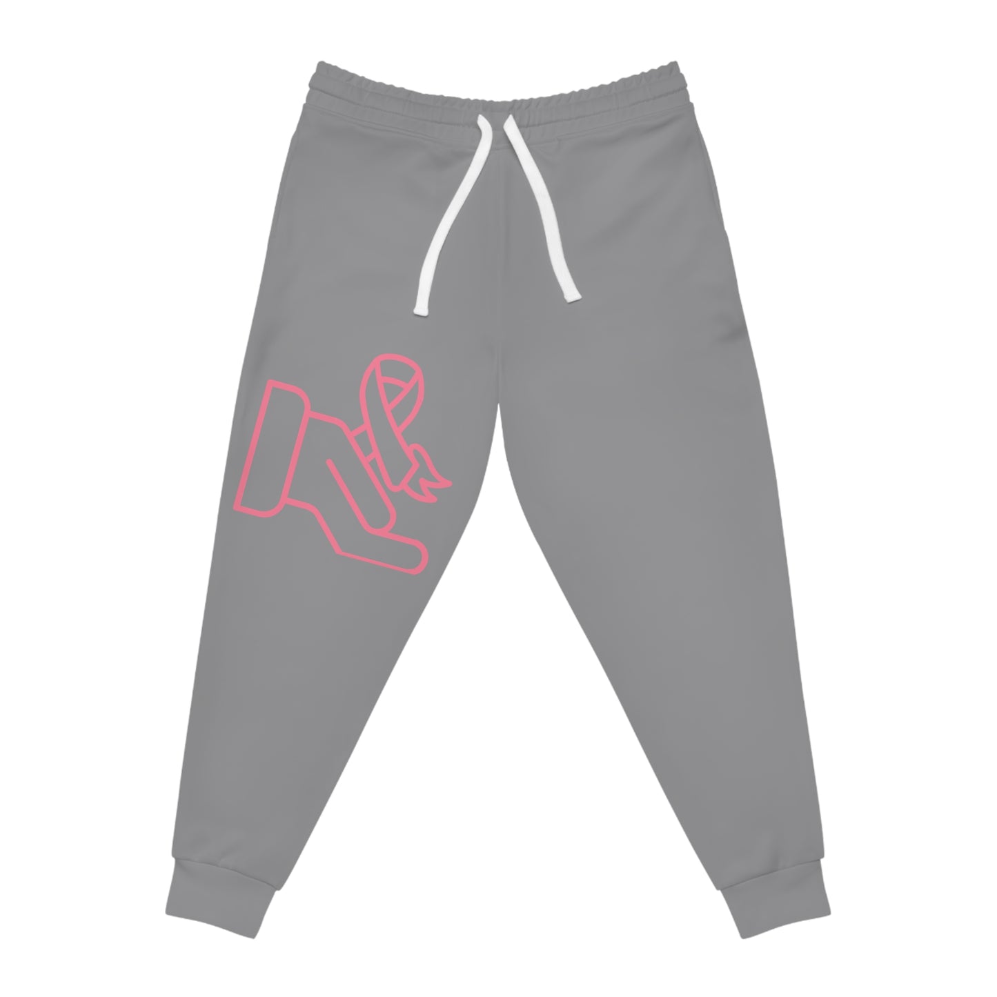 Athletic Joggers: Fight Cancer Grey