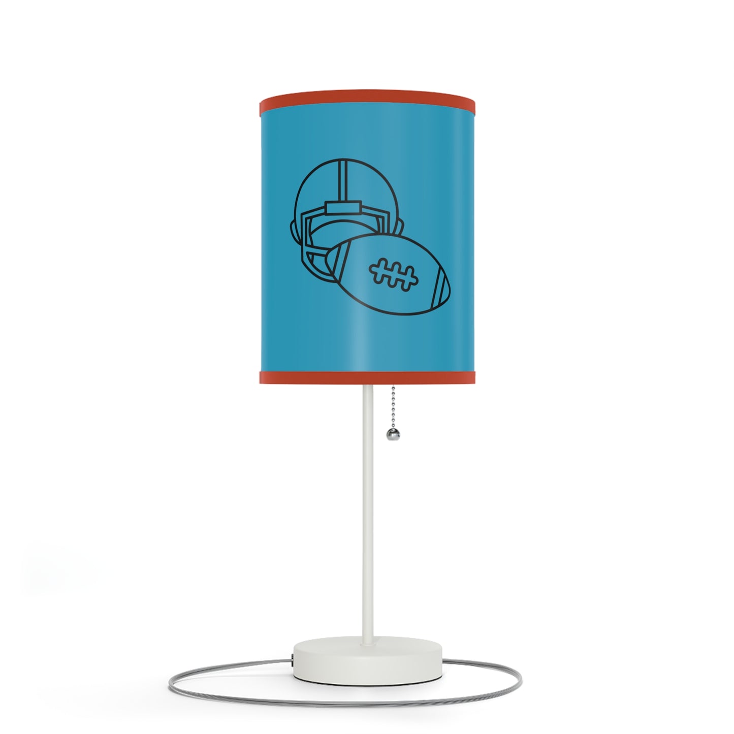 Lamp on a Stand, US|CA plug: Football Turquoise 