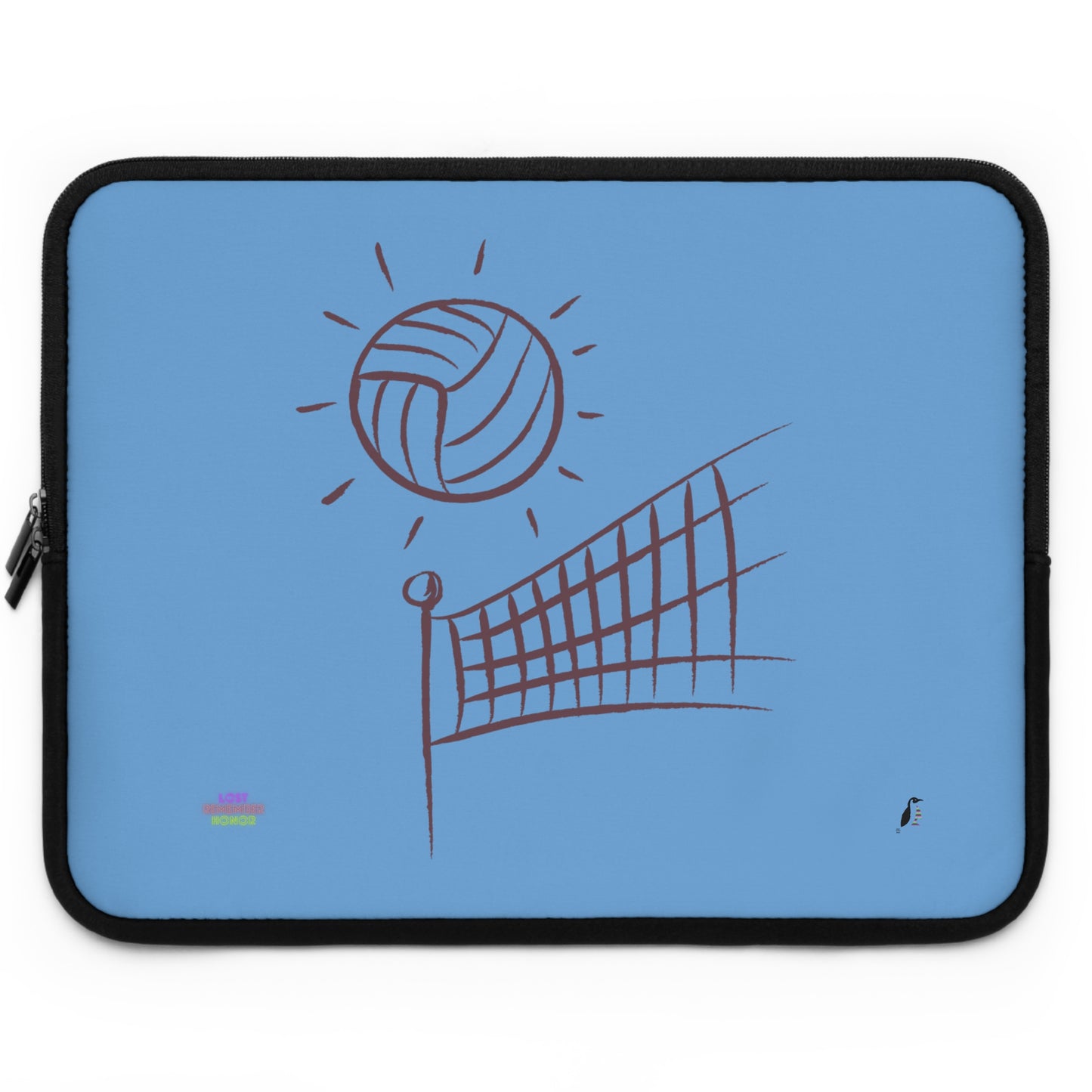 Laptop Sleeve: Volleyball Lite Blue