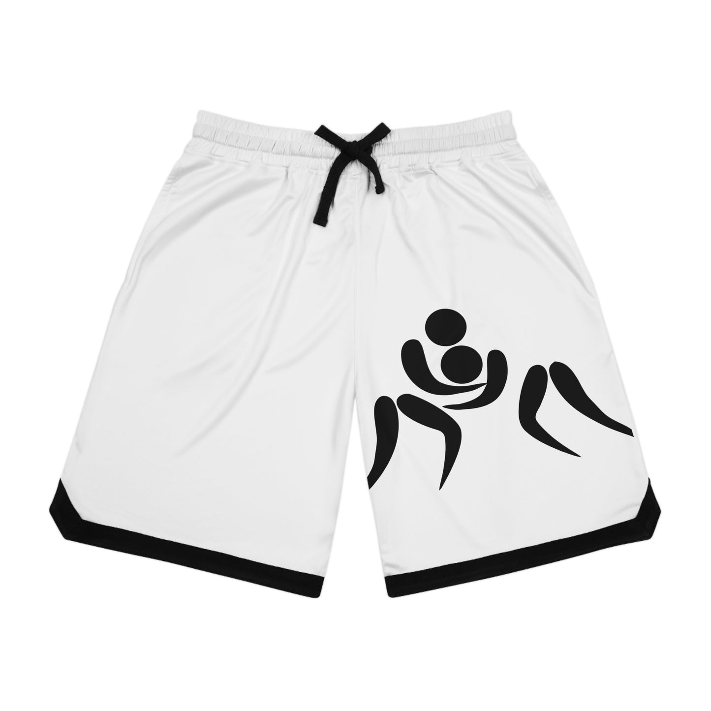 Basketball Rib Shorts: Wrestling White