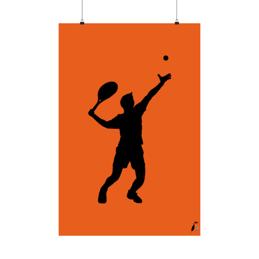 Premium Matte Vertical Posters: Tennis Orange