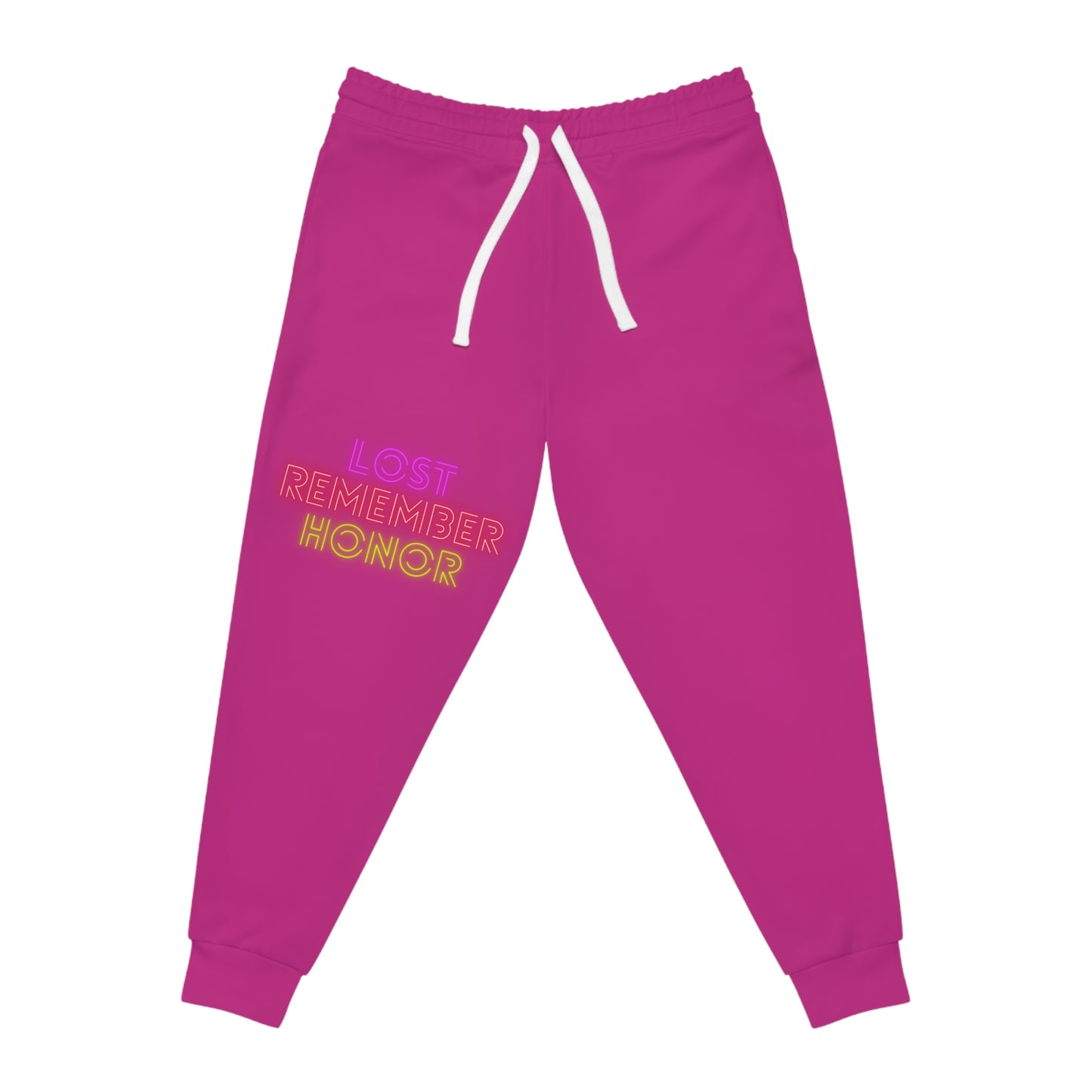 Athletic Joggers: Lost Remember Honor Pink