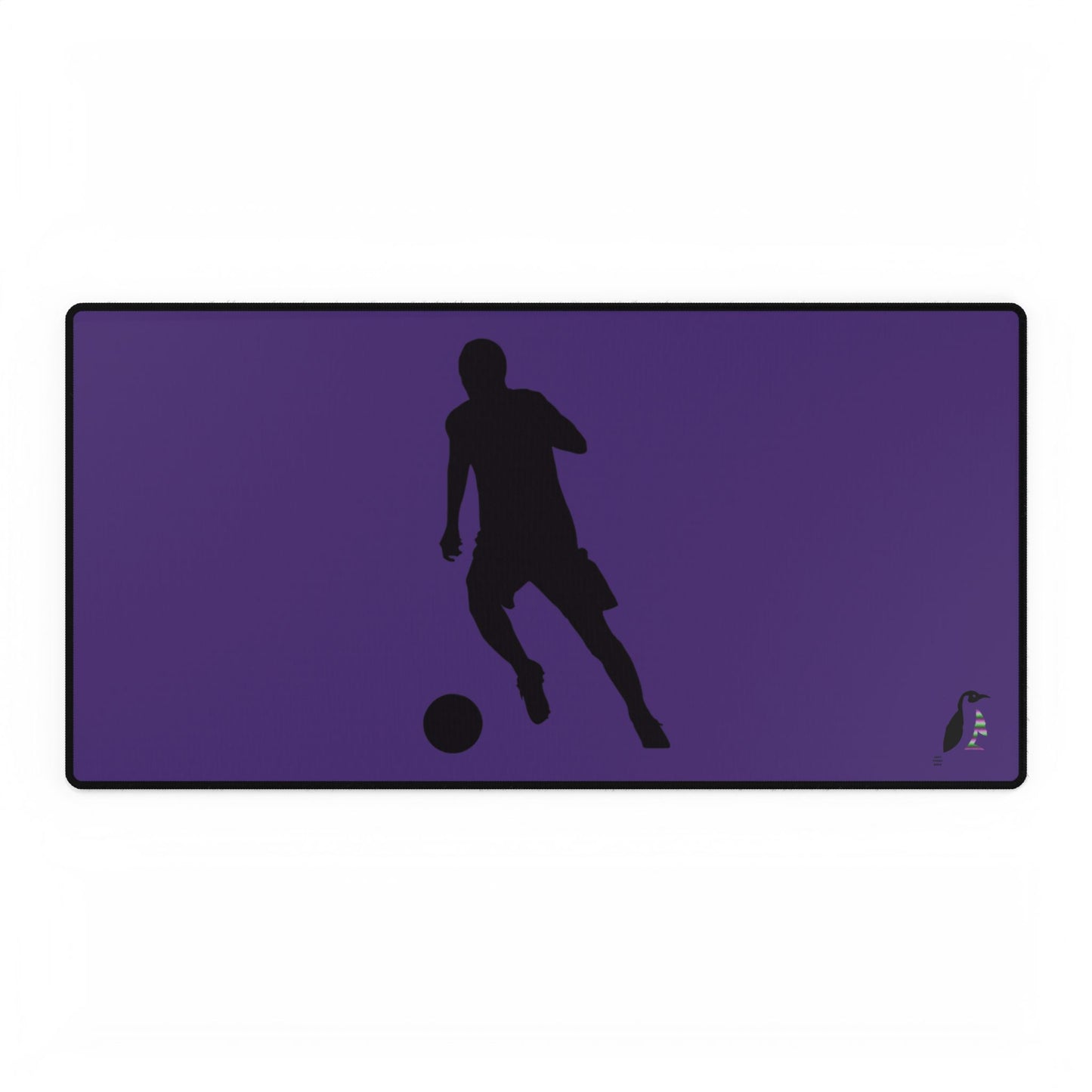 Desk Mats: Soccer Purple