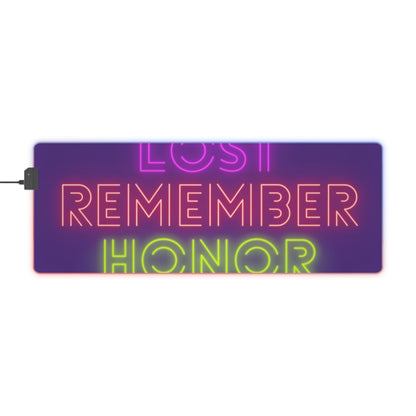 LED Gaming Mouse Pad: Lost Remember Honor Purple