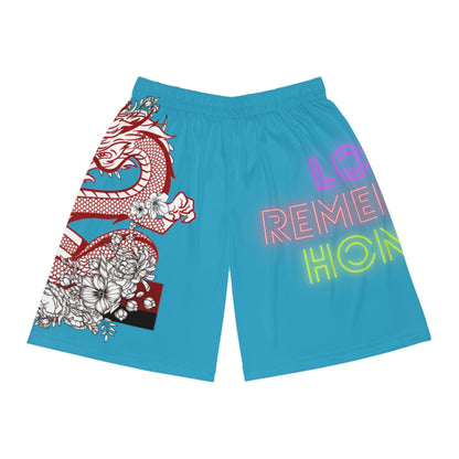 Basketball Shorts: Dragons Turquoise