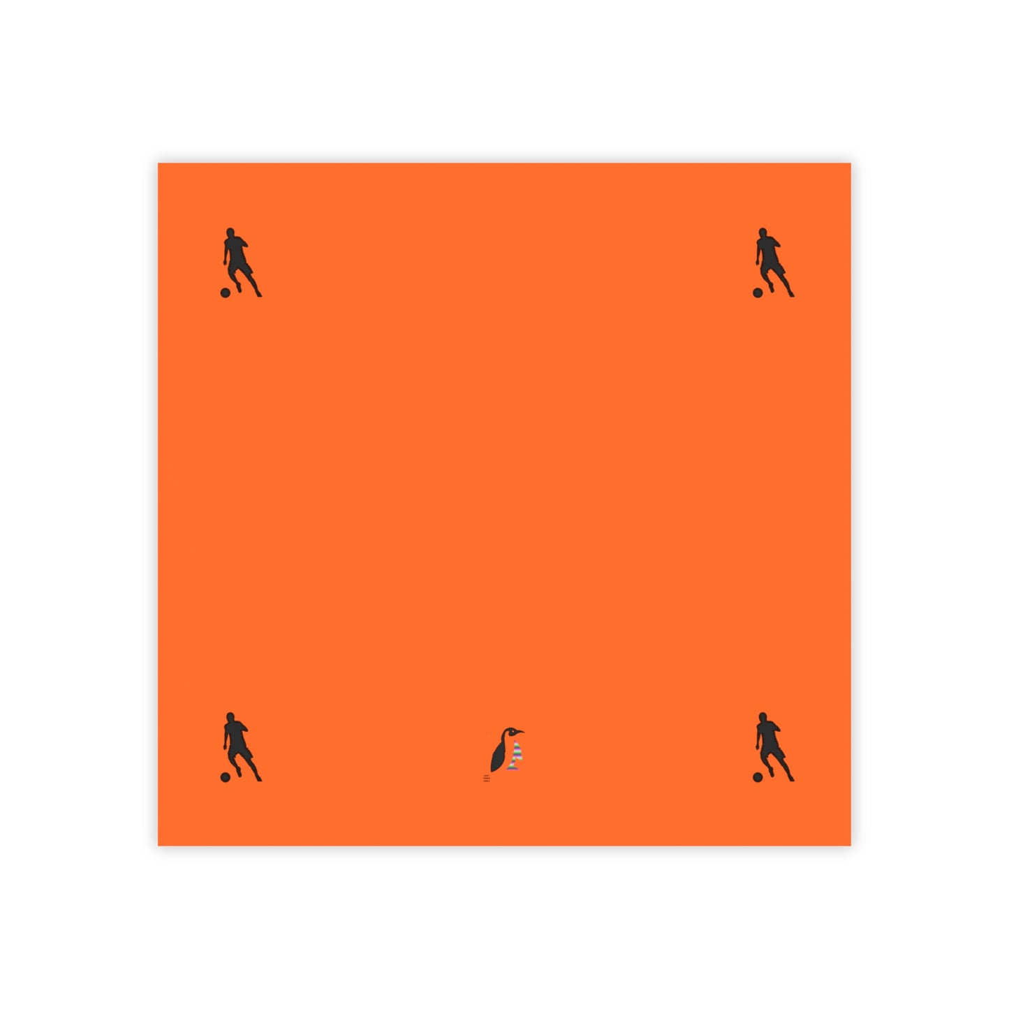 Post-it® Note Pads: Soccer Orange