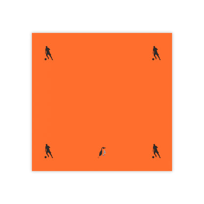 Post-it® Note Pads: Soccer Orange