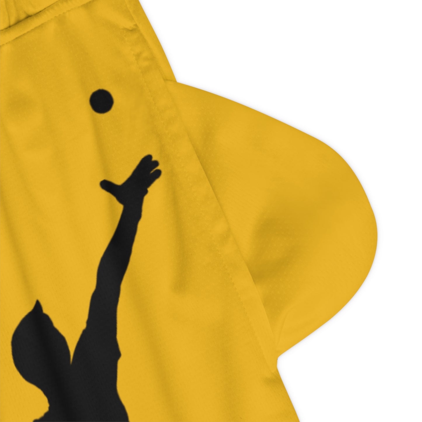 Basketball Rib Shorts: Tennis Yellow