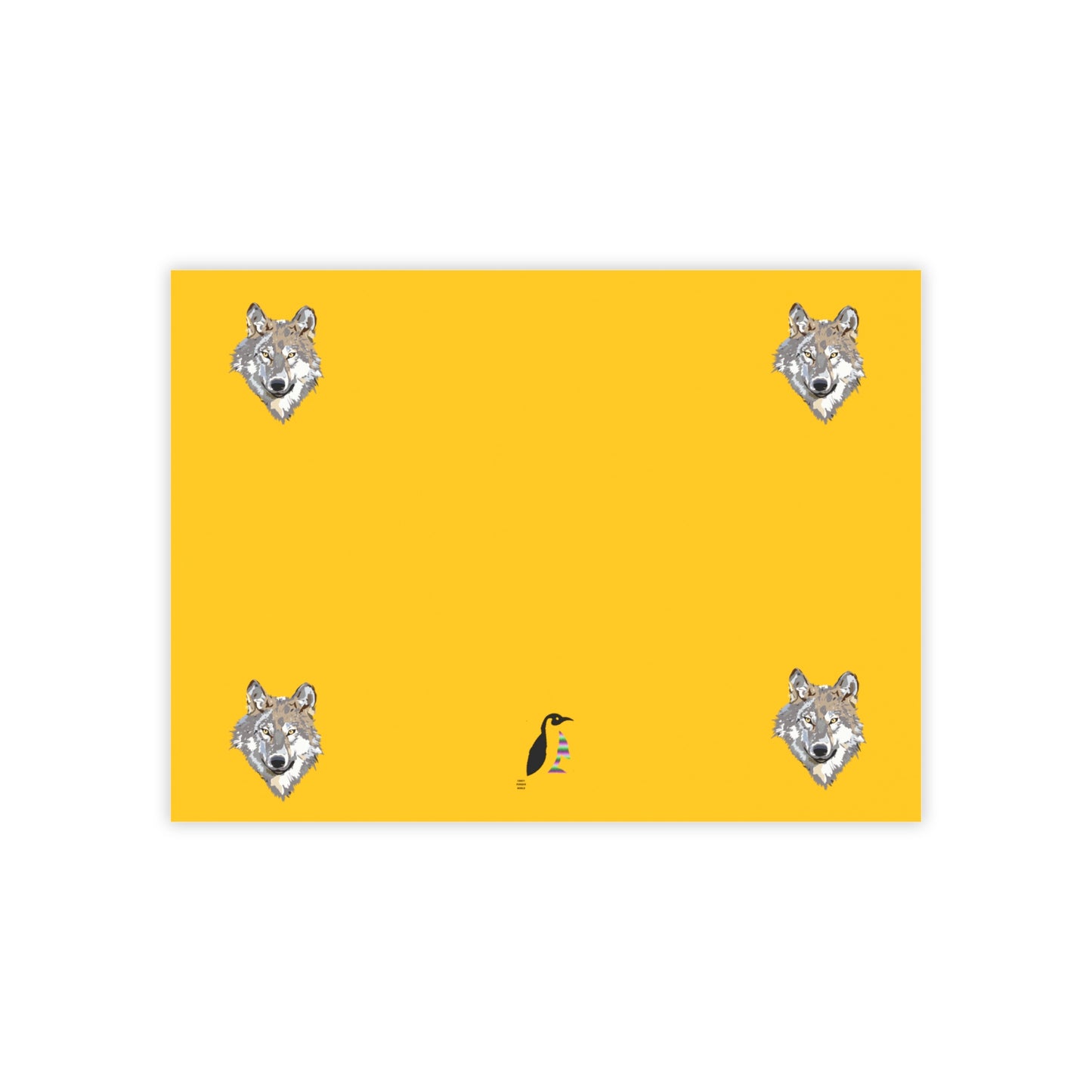 Post-it® Note Pads: Wolves Yellow