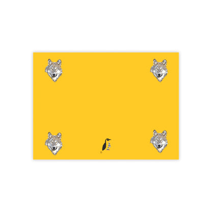 Post-it® Note Pads: Wolves Yellow