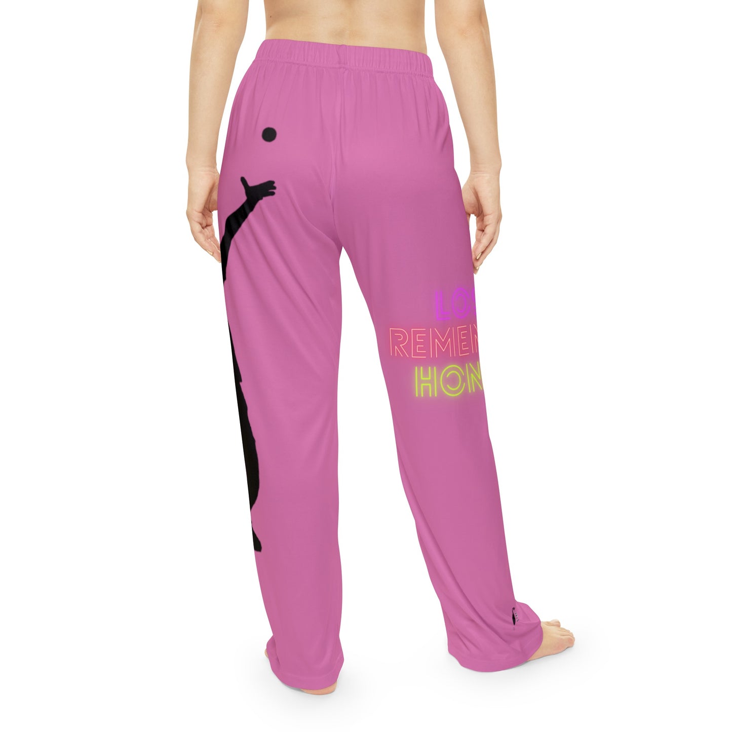 Women's Pajama Pants: Tennis Lite Pink