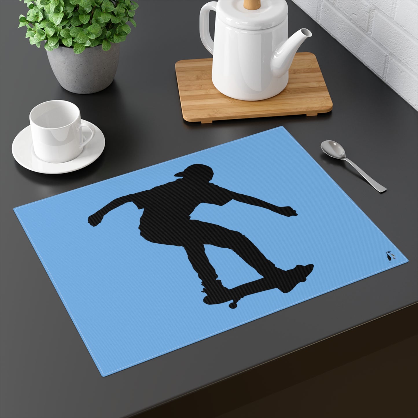 Placemat, 1pc: Skateboarding Lite Blue