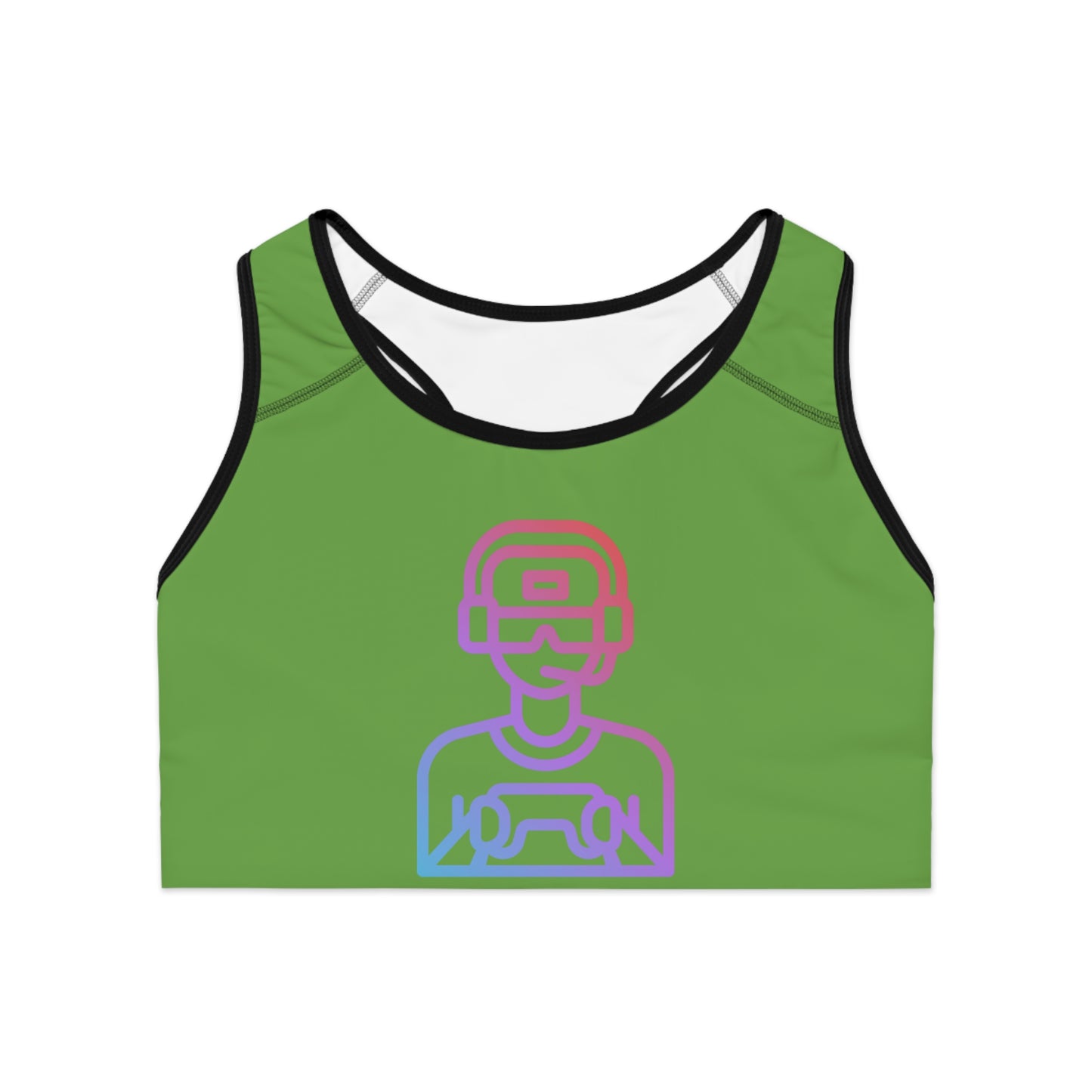 Sports Bra: Gaming Green