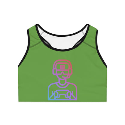 Sports Bra: Gaming Green