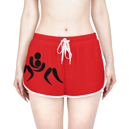 Women's Relaxed Shorts: Wrestling Red