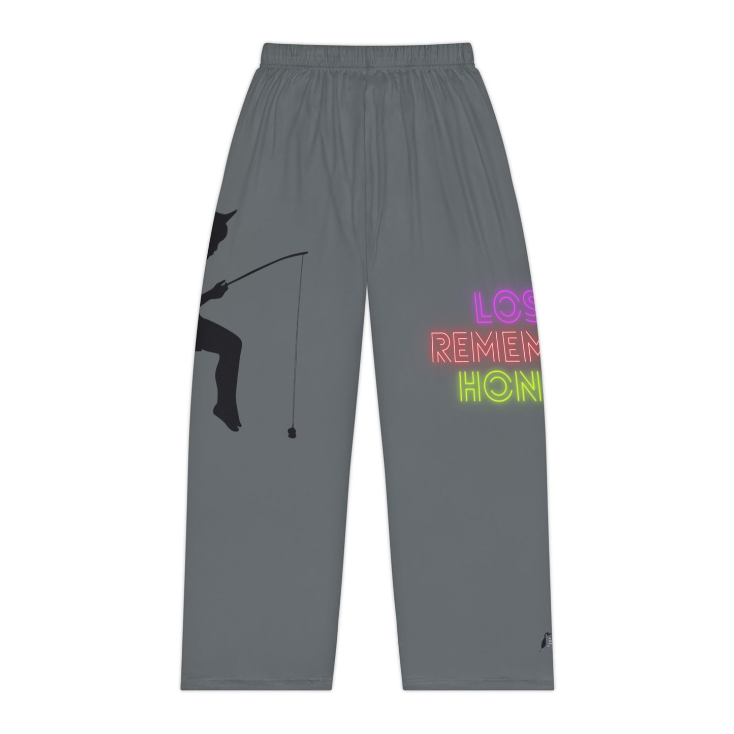 Women's Pajama Pants: Fishing Dark Grey