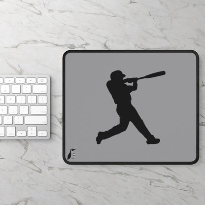 Gaming Mouse Pad: Baseball Grey