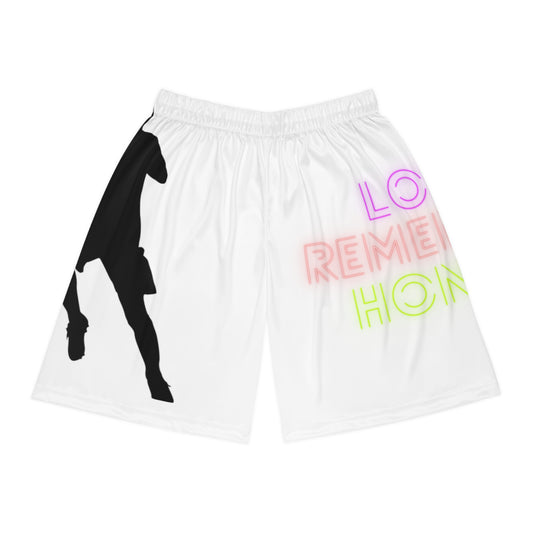 Basketball Shorts: Soccer White