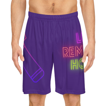 Basketball Shorts: Music Purple