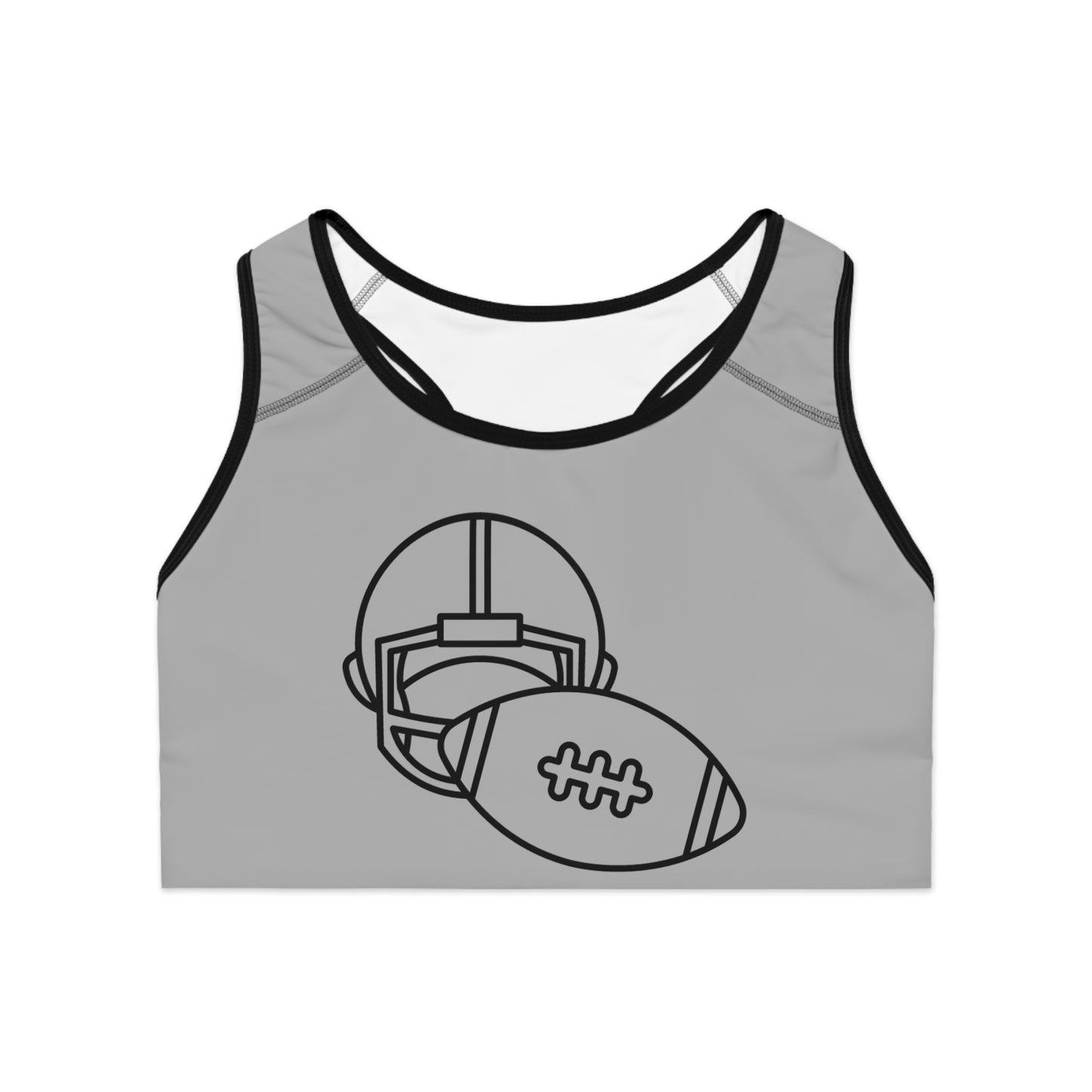 Sports Bra: Football Lite Grey