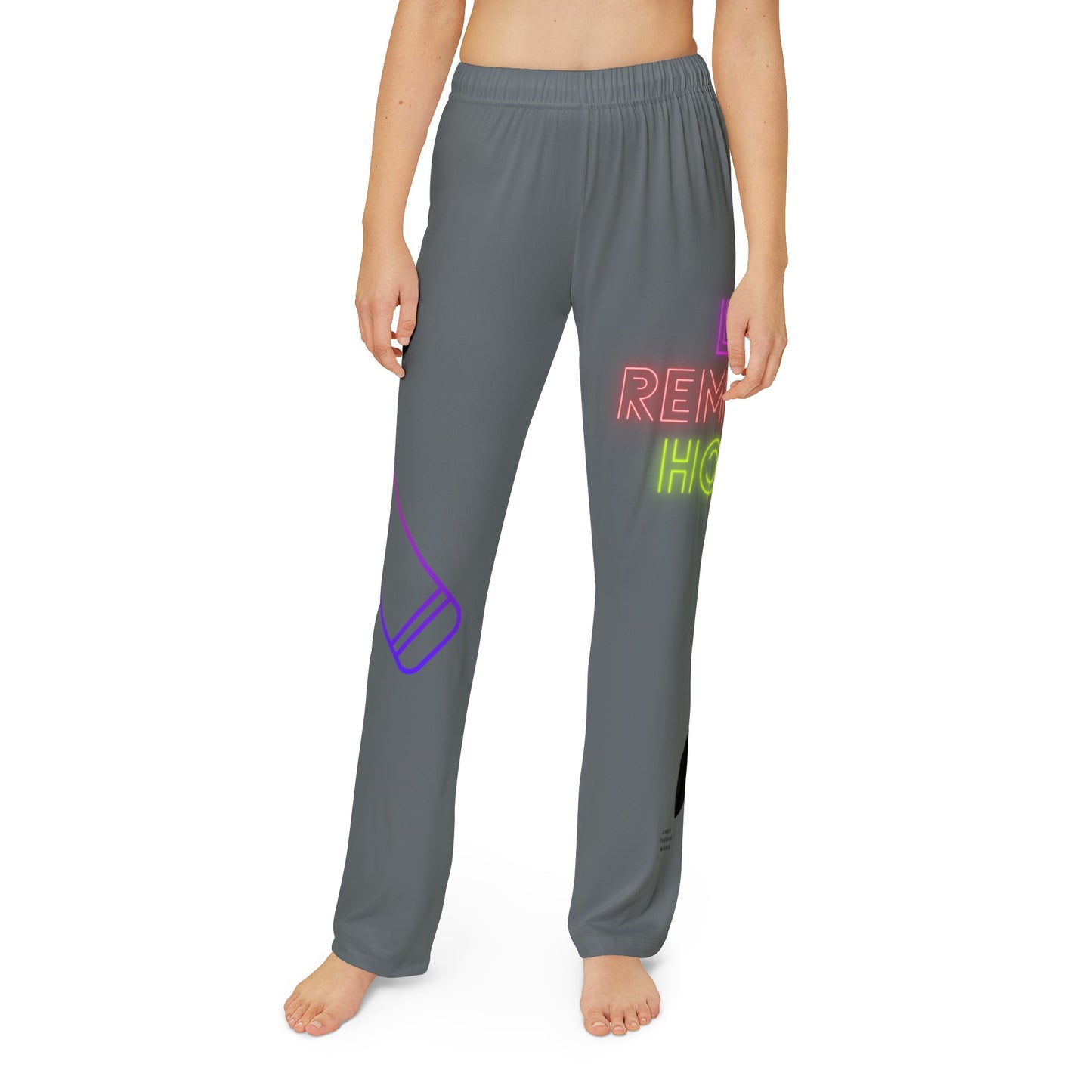 Kids Pajama Pants: Music Dark Grey